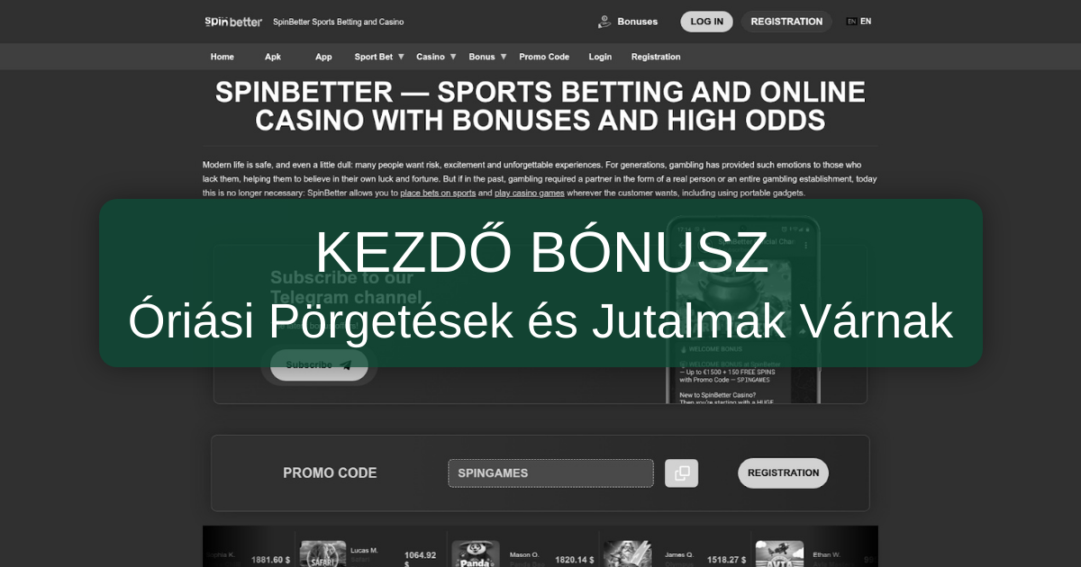 SpinBetter Casino welcome bonus